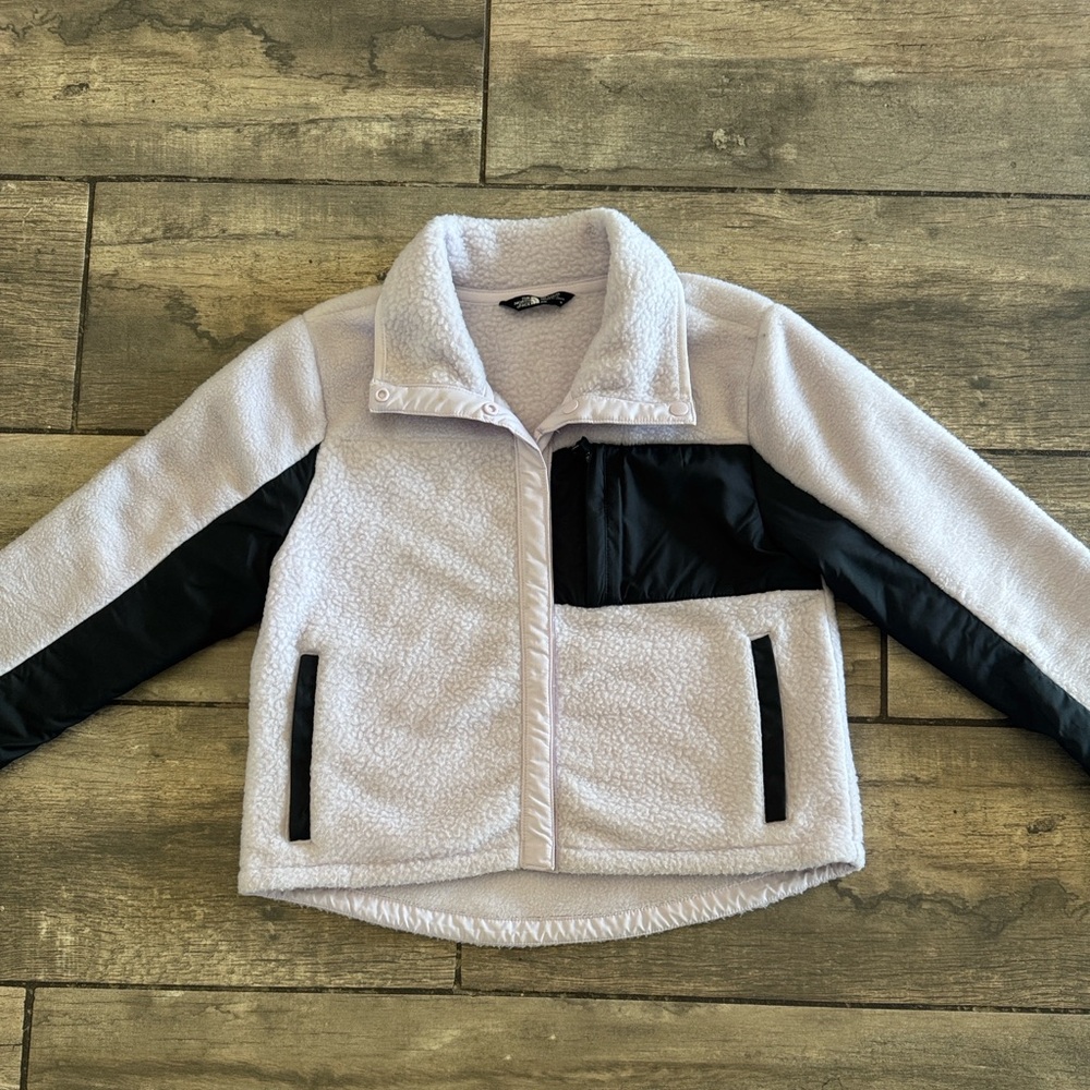 The North Face Kids Jacket in White and Black